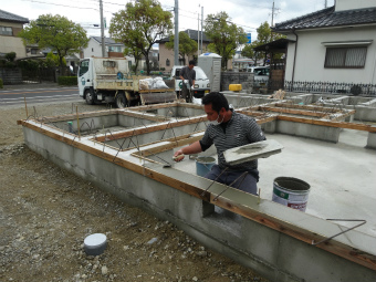 基礎の仕上げ