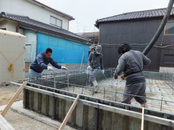 流し込まれました